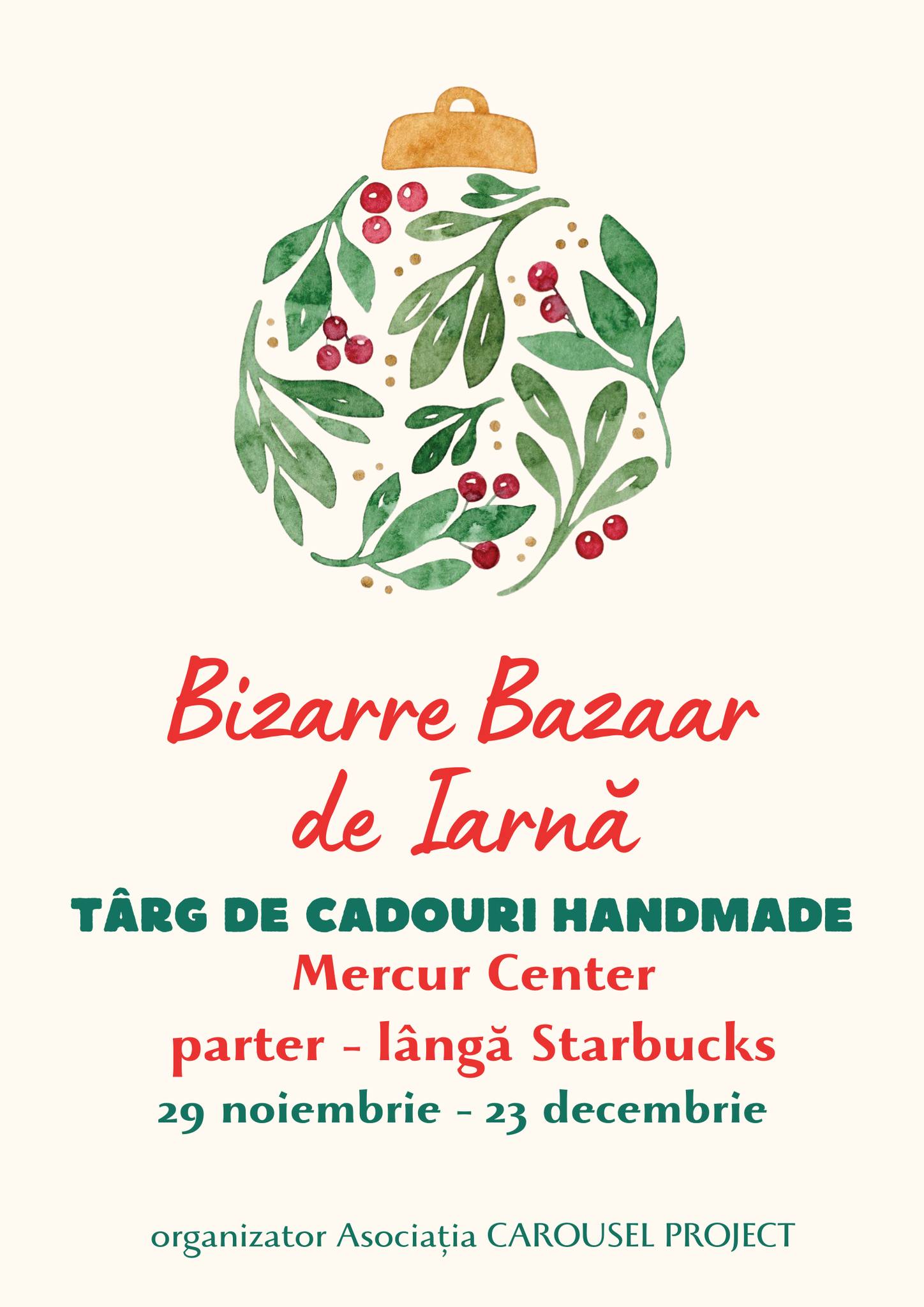 Bizarre Bazaar de Iarnă – Târg de Cadouri Handmade