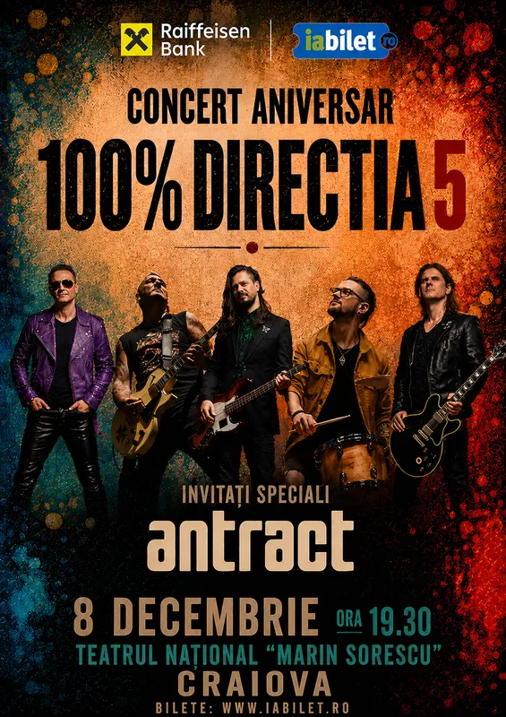 Concert Direcția 5 la Craiova – 100% Direcția 5